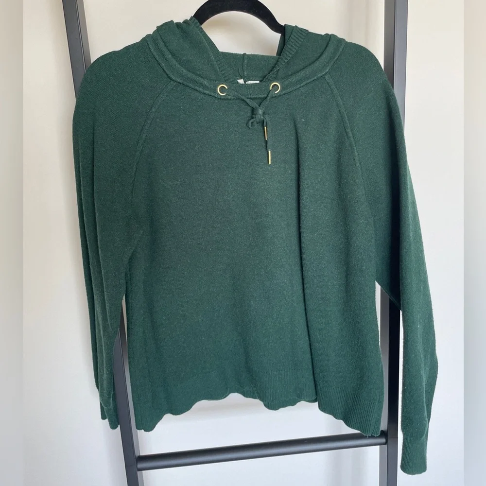 Moth Forest Green Hooded Sweatshirt - Picture 2 of 4